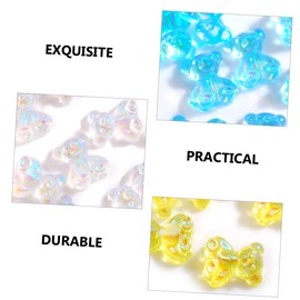 FRCOLOR 64pcs Bear Nail Charms Unique Ornaments for DIY Nail Art Creative Manicure Supplies for Home and Salon Use for Women and Parties