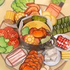 BROVITI DIY Fun 3D Simulate Hot Pot Scenes Paper Activities