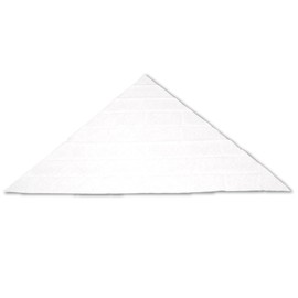 Bamboo Tiger Triangle, Size M, 37.4 x 37.4 x 53.1 inches (95 x 95 x 135 cm), White, Trim Type, 1 Piece