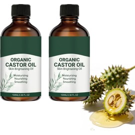 Aceite de ricino orgánico prensado en frío (2PCS)