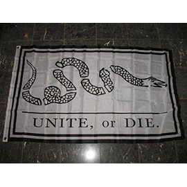 3X5 Unite Or Die Benjamin Franklin Snake Flag 3'X5' Banner Brass Grommets