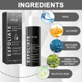 Instant Lift Plus, Instant Lift Tear Bags, Salicylic Acid Liquid Scrub, Face Scrub with Salicylic Acid, Against Blackheads, Blemished Skin, Reduced Pores (Pack of 2)