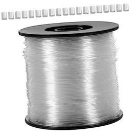 TEHAUX 1 Set Clear Invisible Fishing Line Nylon Fishing Wire for Hanging Decorations Picture Frames Ornaments Flexible Durable Easy to Cut