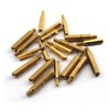 6pcs M5x50+7 Hex Copper Column Brass Screw Computer Motherboard Spacer