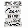 Bada Bing Plank Wall Signs (in German) Family Rules, House