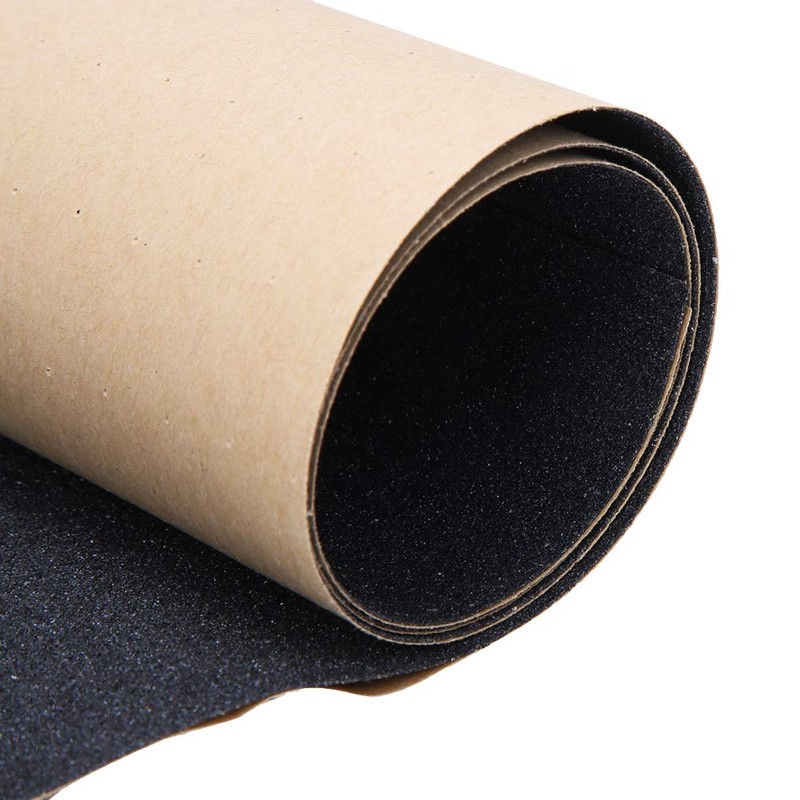 9" x 33" Skateboard Grip Tape Sheet, Anti-Slip Breathable Black