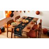 Basketball Court Table Runner, Black, 72x13 Inch