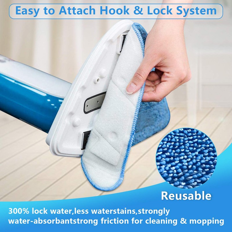 ANTOBLE 4 Pack Replacement Steam Mop Cleaning Pads for Vax