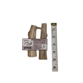 Elk Antler Chew for Dogs, Split or Whole Antler, All Natural Long-Lasting Durable Dog Bone for Aggressive Chewers (Small Split-2 Pack)