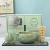 XhiGeUFG Matcha Set, 7 Pieces, Matcha Bowl with Spout, Whisk,