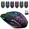 premiumwire Wireless USB Optical Mice Gaming Mouse 7 Color LED Backlit Rechargeable For PC