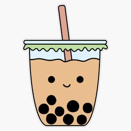 Magnet Bubble Milk Tea Boba Magnet Bumper Sticker Car Magnet Flexible Reuseable Magnetic Vinyl 5"