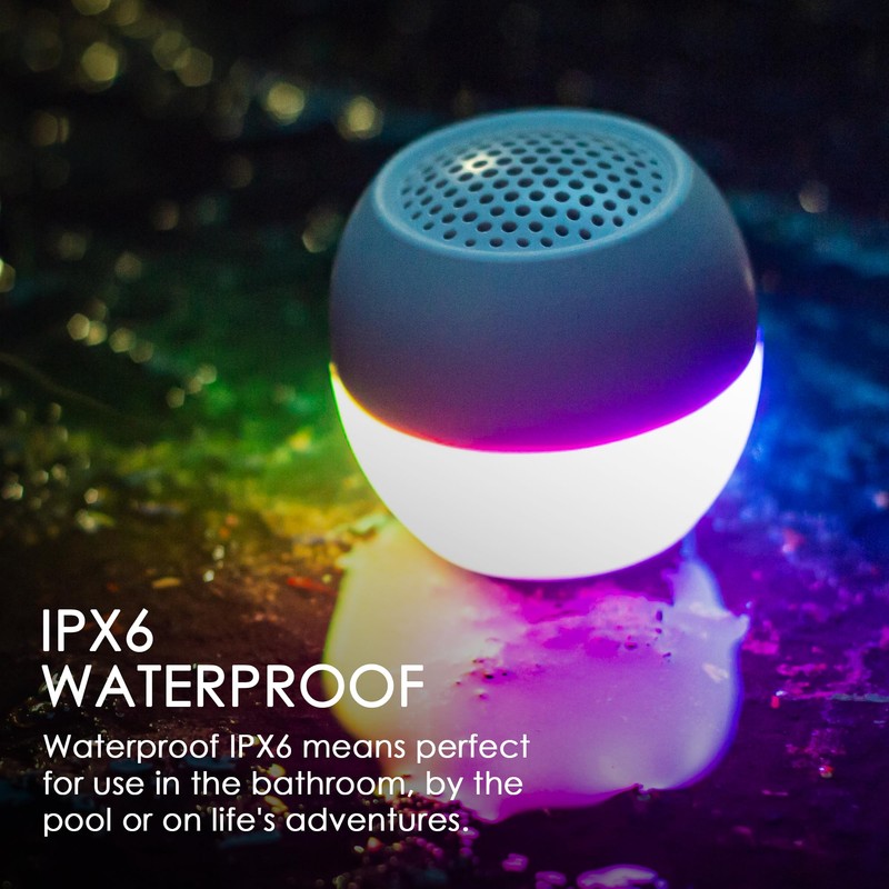 Boompods Portable Mini Bluetooth Speaker with Lights - Sustainable Soundflare,