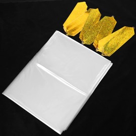 Boao 1 Piece Christmas Tree Disposal Bag Storage Bag Xmas Tree Removal Bag Garbage Bag Trash Bag Recycleable Plastic Bag and 1 Piece Golden Ribbon Pull Bow