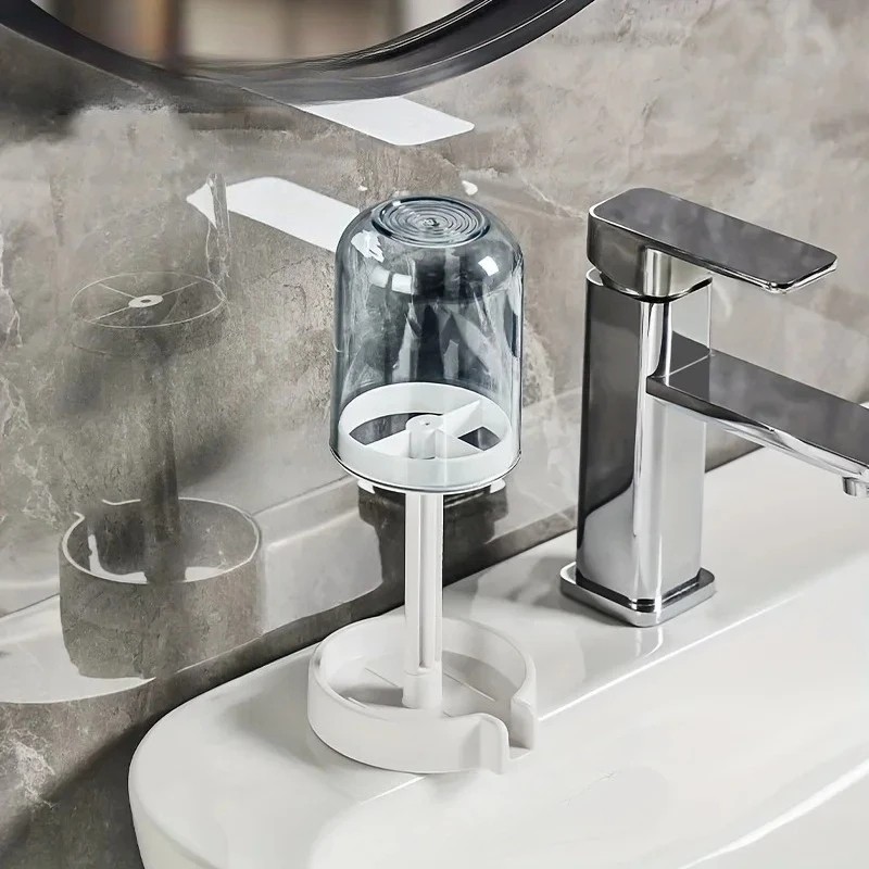 Toothbrush Holder with Dust Cover for Bathroom - Drainage Toothbrush