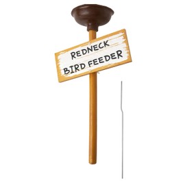 Redneck Toilet Plunger Bird Feeder Bird Bath