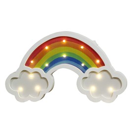 Sweet FanMuLin Rainbow LED Light Battery Operated Night Lights Rainbow LED Lamp Wall Decor for Living Room, Bedroom, Party, Christmas Birthday Gifts for Kids