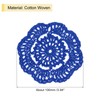 uxcell Crochet Doilies, 8Pcs 4" Cotton Woven Fabric Coasters, Lace