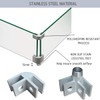 Fire Pit Glass Clamp,8Pcs DIY Flame Guard Corner Hardware, Tempered