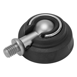 3/8in Tripod Foot Pad Rubber Foot Spike, Stainless Steel Non Slip 50mm Diameter Camera Tripod Ball Head Foot Pad Replacement Accessory