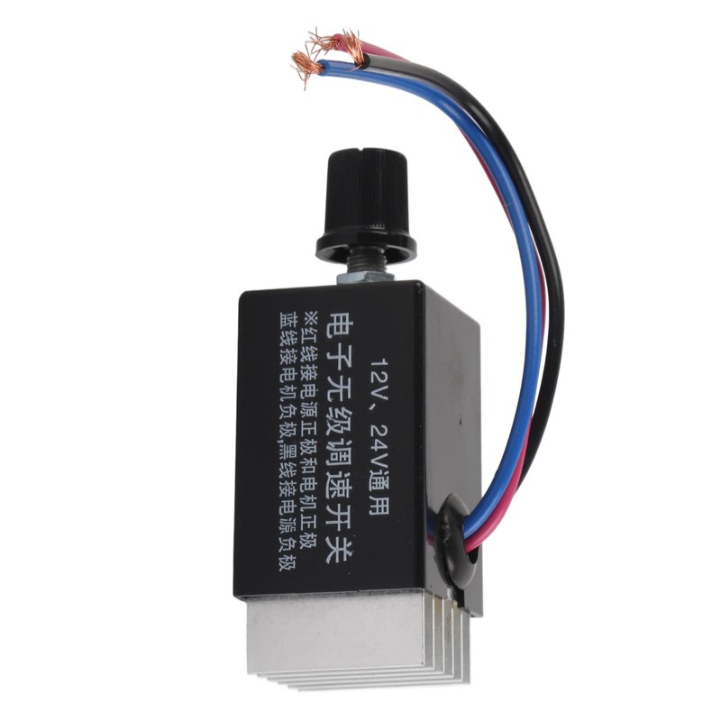 ASHATA DC Motor Speed Controller,Universal DC 12V/24V Motor Speed Controller