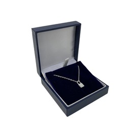 Strictly Gifts A Stunning Sterling Silver Plain Padlock Pendant on an Adjustable 40-45cm Necklace