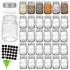 Coloch 30 Pack 4 Oz Glass Mason Spice Jar with