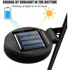HDNICEZM Solar Garden Light Outdoor Decorative, Moon Decor Crackle Glass