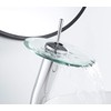 Bathroom Vessel Faucet Chrome Waterfall Glass Spout Single Handle One