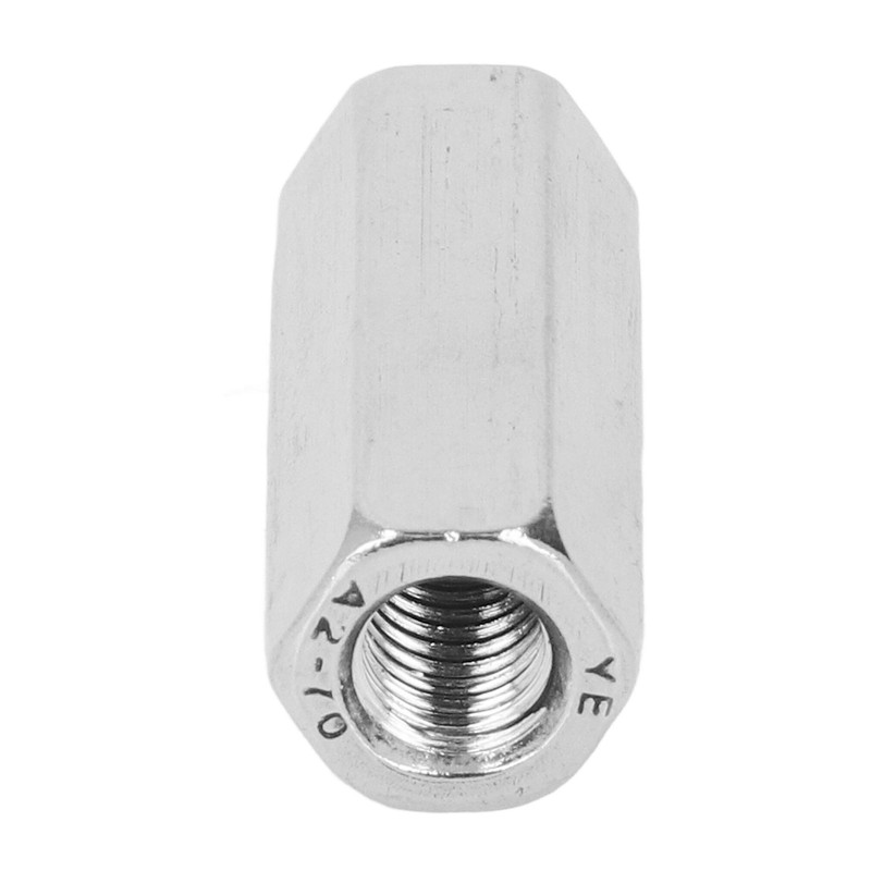 10Pcs Coupling Nut Hex 304 Stainless Steel Rod Connector Nut