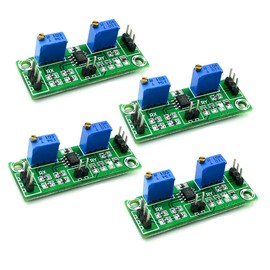 Hailege 4pcs LM358 Low Signal Amplifier Voltage Amplifier Secondary Op Amp Board Module Single Power Signal Collector 3.5-24V