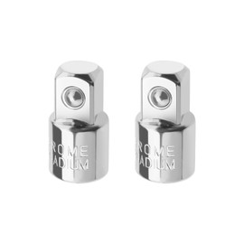 Create idea 2Pcs 1/4-Inch Female to 3/8-Inch Male Socket Adapter Chrome Vanadium Steel Socket Adapter And Reducer Accessories for Industry Machinery Construction Work