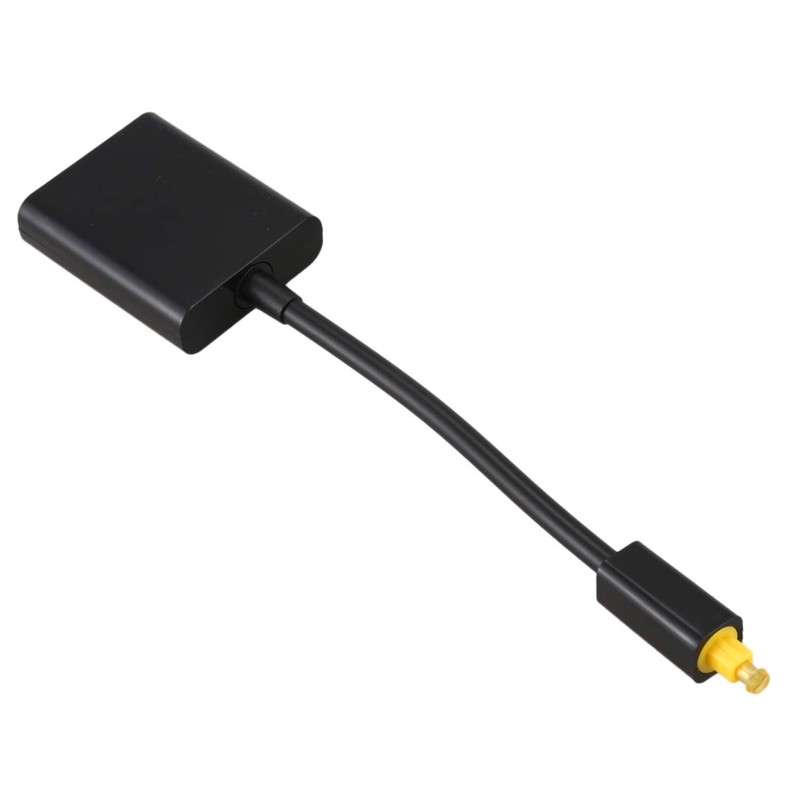 Black Digital SPDIF Optical Audio Splitter 2 Way Toslink Splitter