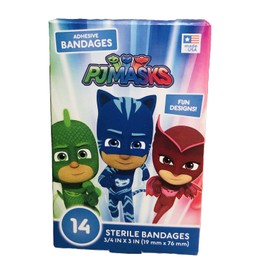 Aso PJ Masks Band Aids 14 Ct Bandages Children Kids