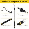 Frebuta Clothes Hook Pole Heavy Duty, 36" to 65" Long