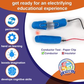 Squishy Circuits Kit Electric Circuit for Kids 8-12 (Lite Kit) – Beginner Circuit Kit w/ Conductive Dough – Electronic Kit for Kids to Make Creations Light Up (8+)