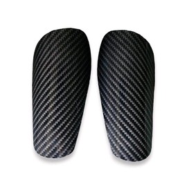 Carbon Fiber Mini Shin Guards (3-4 Day Shipping) Mini Shin Pads - Model: Regular Shin Guards, Size: Large