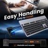 HONKID Adjustable Keyboard Riser, Computer Keyboard Stand for Desktop for