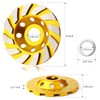 HRLORKC 4 Inch Concrete Turbo Diamond Grinding Cup Wheel 12