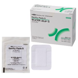 Million Aid Sanfti Pad YB-G80100S S S 3.1 x 3.9 inches (80 x 100 mm), 30 Pieces, Sterile, Individually Packaged, Large, Bandages