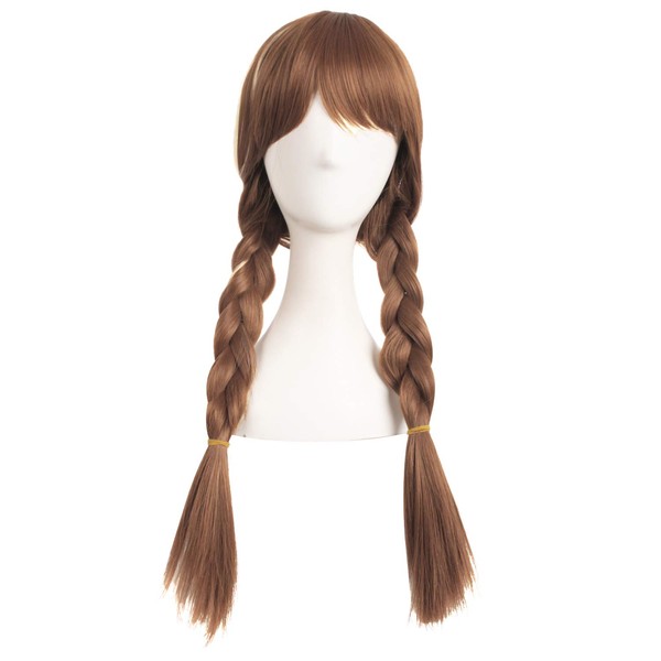MapofBeauty Long Braid Cosplay Costume Anime Wig (Light Brown)