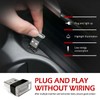 Zikefest 4PCS USB LED Car Interior Atmosphere Lamp, Mini LED