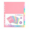 Viquel - Pack of 12 Plastic Rainbow Pastel Dividers -