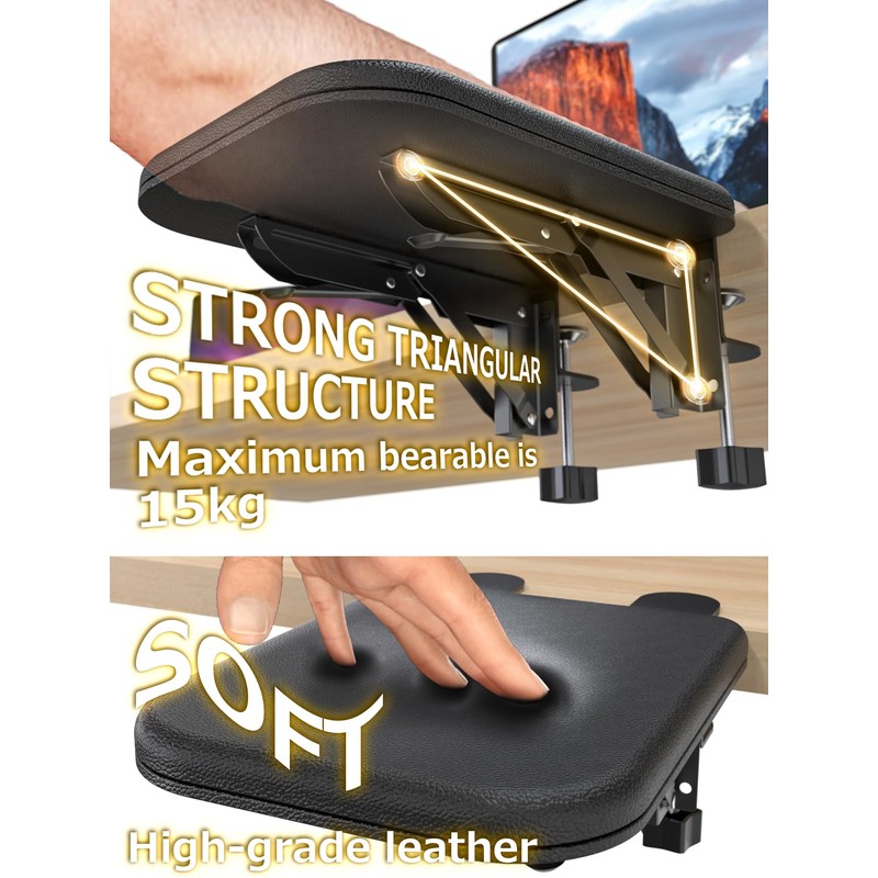 NODOCA Arm Rest for Desk, Ergonomics Wrist Rest, Desk Extender,