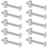 10 Sets of Furniture Connector Bolts and Barrel Nuts,Bed Bolt