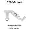2-Pack T-Post Gate Hinge Kit, Heavy Duty 1-3/8" U-Bolt Clamps,