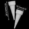 DGZZI 20PCS 48x19mm Applicator Tip Cap White Plastic Glue Cap