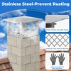Fuairmee Premium 13" x 13" Chimney Cap, Stainless Steel Chimney
