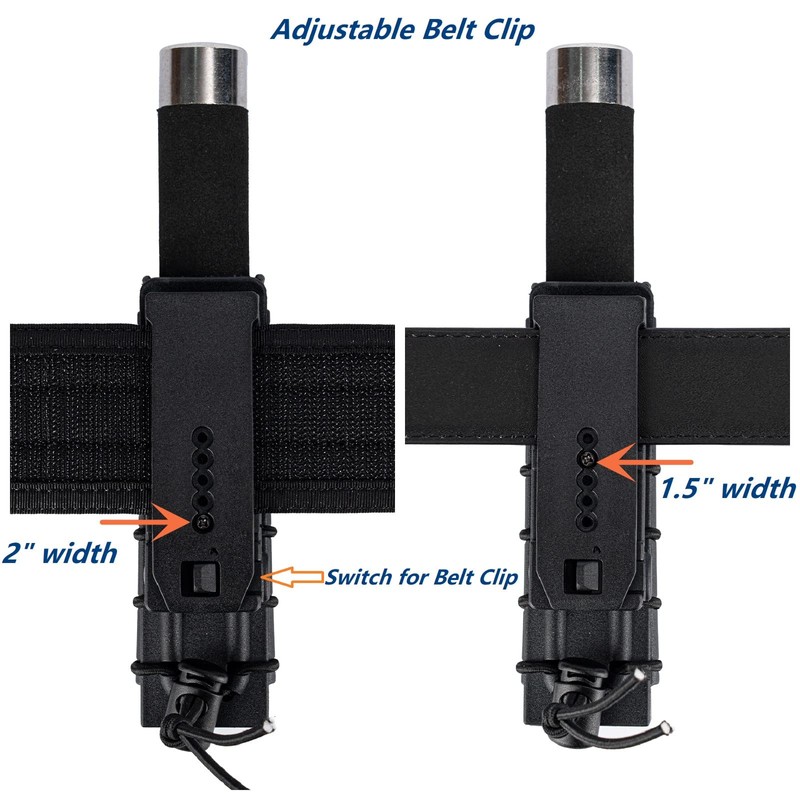 Dotacty Baton Holder w/ 360 Degree Rotating Duty Belt/MOLLE Vest