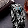 Binary Matrix Blue LED Digital Watch Abrasion Resistant Fashionable Binary